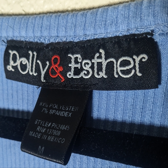 Periwinkle cropped button up - Picture 5 of 7